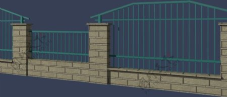 围墙模型