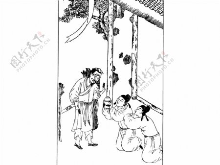 中国宗教人物插画素材05