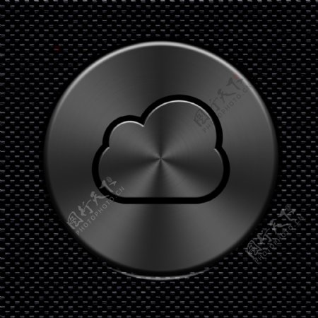 黑金属iCloud按钮