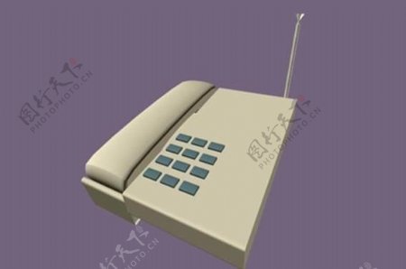 办公家具电话33D模型
