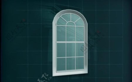 门窗构件之窗户3D模型窗户002