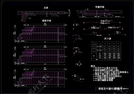 桥梁设计cad图稿