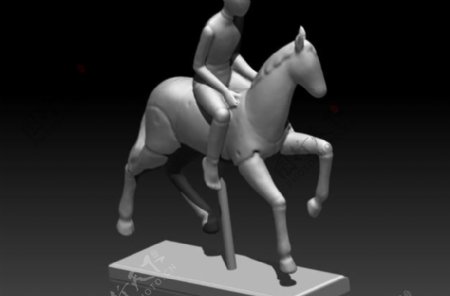人与马的雕像
