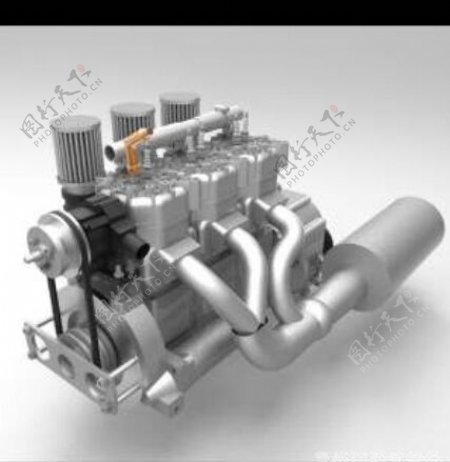 车辆引擎3D模型下载