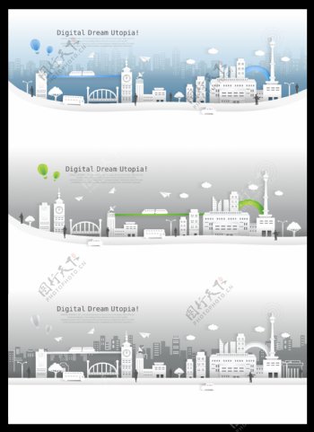 商务城市4商务背景图片