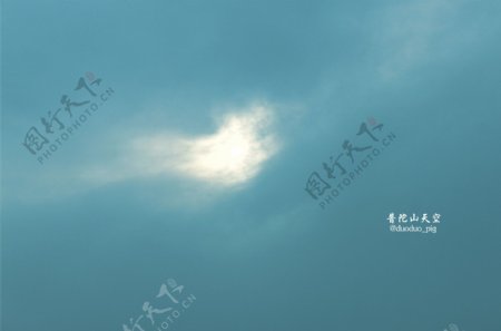 普陀山天空图片