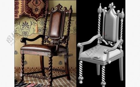 古典椅子3D