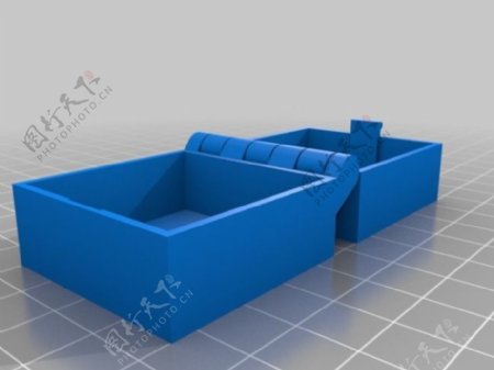 3D铰链槽盒子