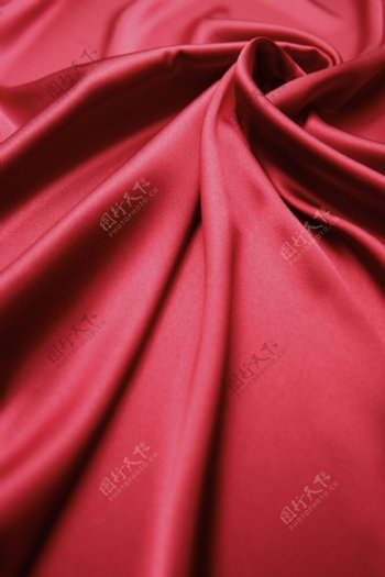 大红色高档丝绸布料