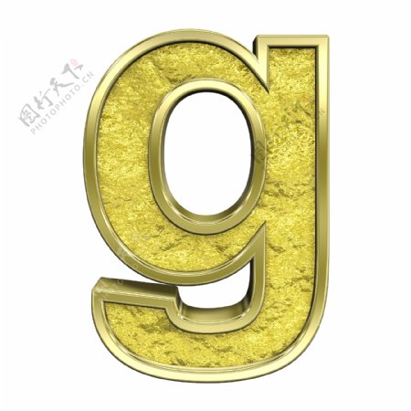 一个小写字母的字符集黄金铸造