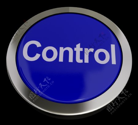 控制按钮或蓝色的遥控开关