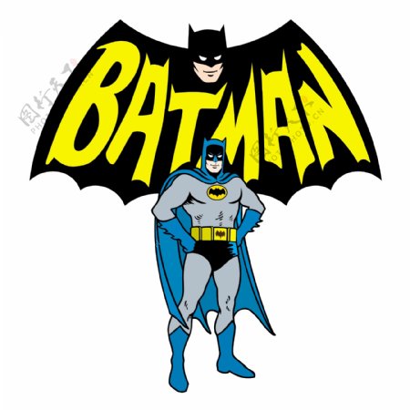 卡通矢量蝙蝠侠