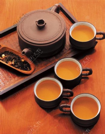 茶艺中国古典茶道背景素材