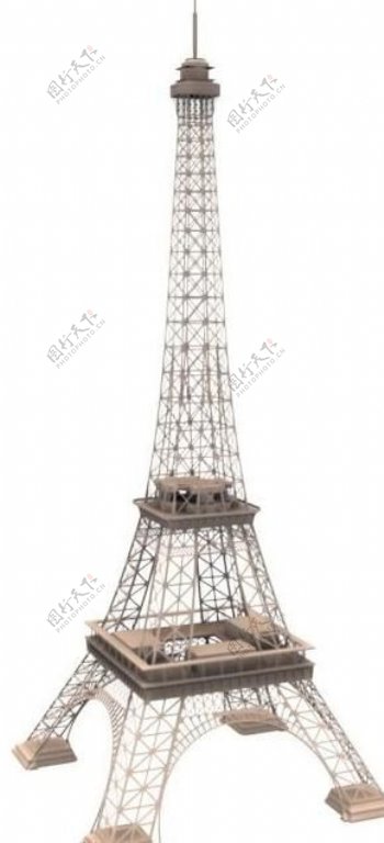 法国埃弗尔铁塔模型图片