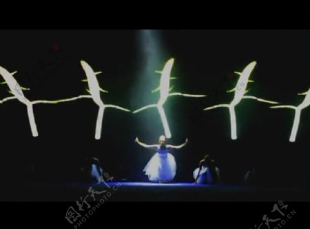 光影舞蹈舞台背景视频图片