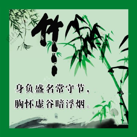 梅兰竹菊之竹图片