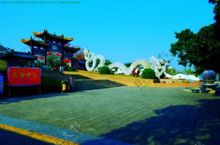中国龙园巨龙腾飞图片