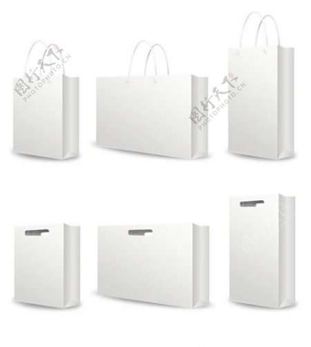 空白手提纸袋设计PSD分层模