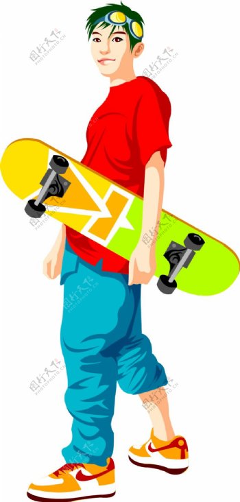 滑板青年