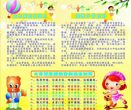 幼儿园安全知识宣传栏图片