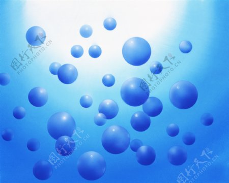 蓝色海底气泡动漫