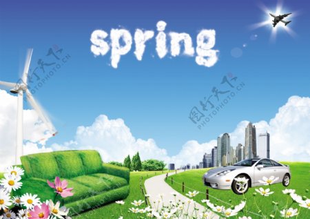 春天的素材春天风景素材春天图片