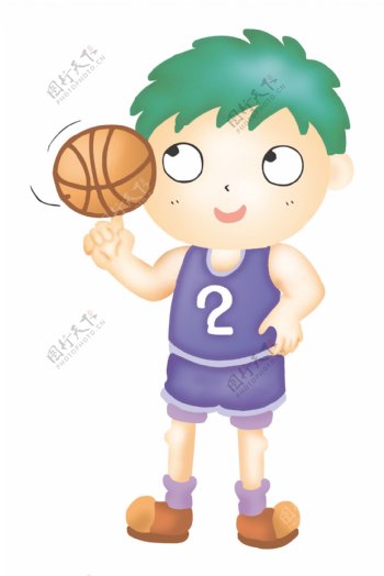 篮球男孩图片