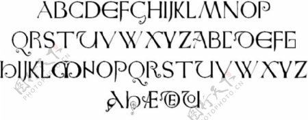 旧的英文字体的字体