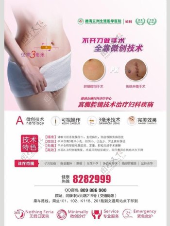 子宫肌瘤妇科肿瘤广告图片