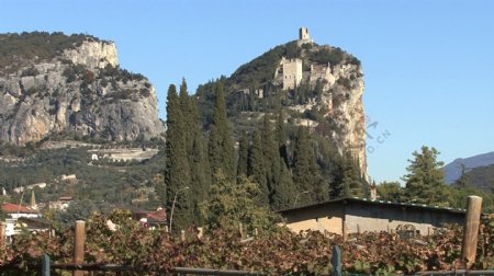意大利特伦托城堡在阿科3股票的录像视频免费下载