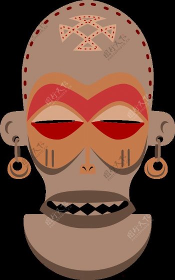 非洲的面具乔克维语安哥拉扎伊尔