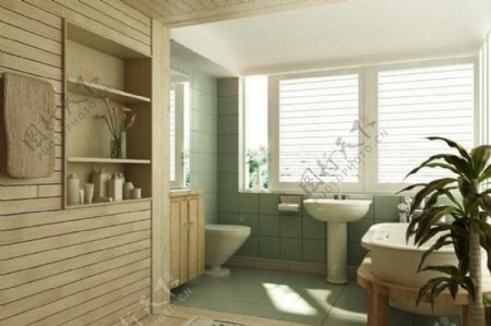 现代浴室室内3DSMAX场景