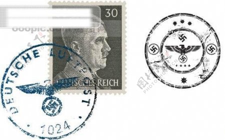 二战题材邮戳和邮票