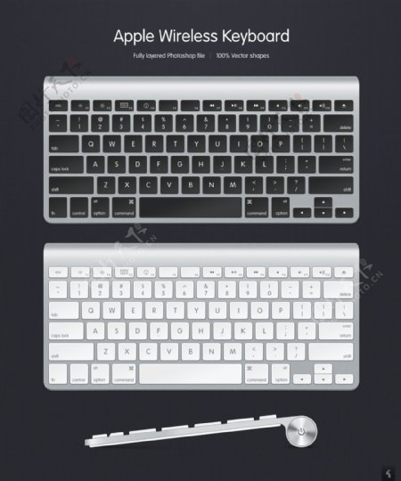 苹果键盘素材图片