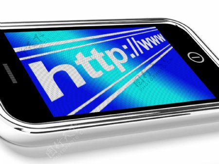 HTTP地址显示在线手机网站或互联网