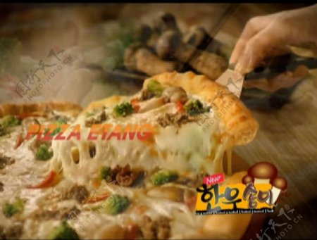 披萨广告视频素材