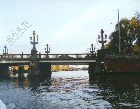欧式桥建筑图片