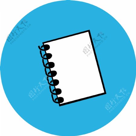 蓝色笔记本图标
