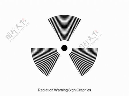 辐射警告标志图形的PPT模板