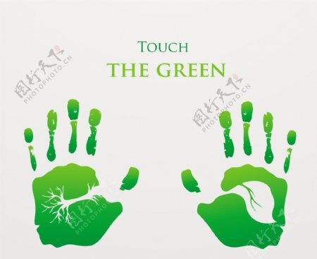 绿色生态环保创意矢量图