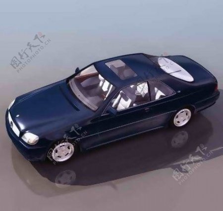 小轿车小汽车3D模型素材3