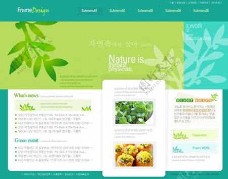 环保类网页设计
