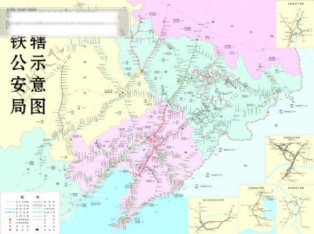辽宁省沈阳铁路矢量地图