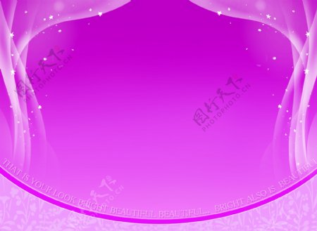 紫色浪漫PSD婚纱背景模板