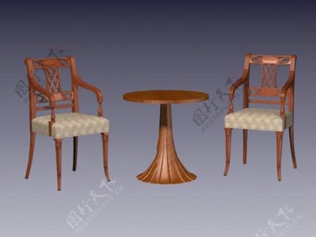 中式椅子3d模型家具3d模型45