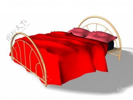 现代床3d模型家具图片素材28