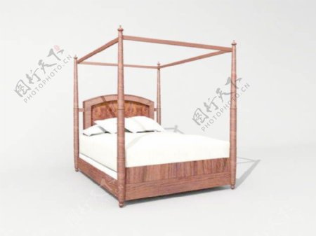 欧式床3d模型家具模型23