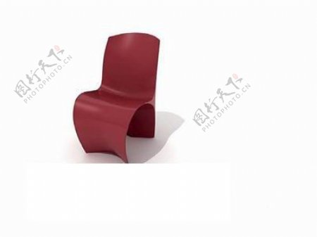 红色椅子模型设计