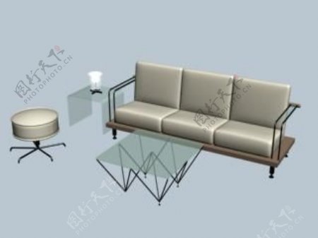 沙发组合3d模型家具效果图64