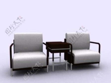 沙发组合3d模型家具效果图22